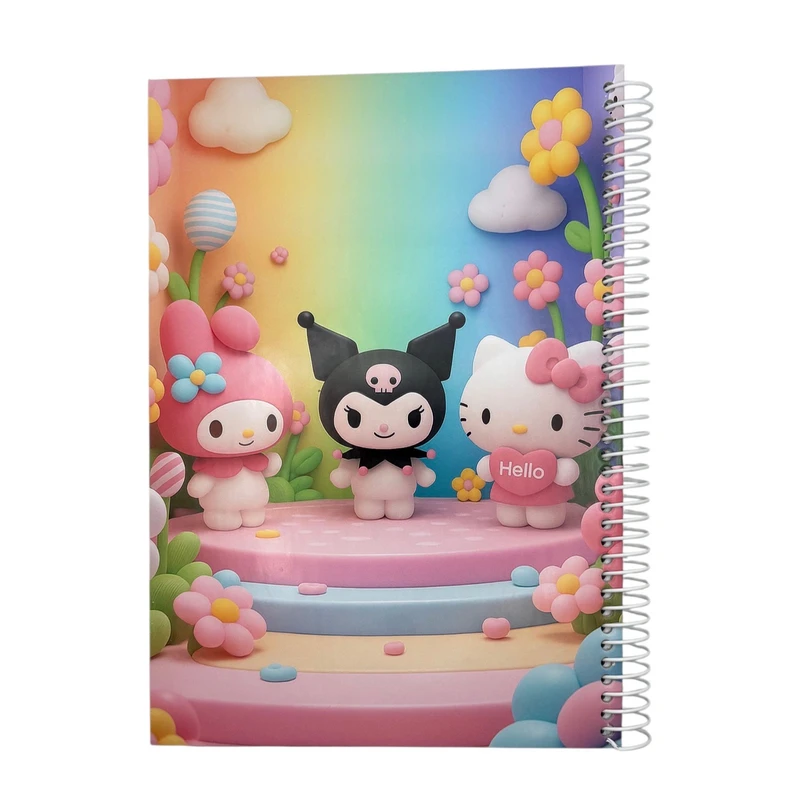 دفتر مشق 80 برگ مدل کرومی و کیتی