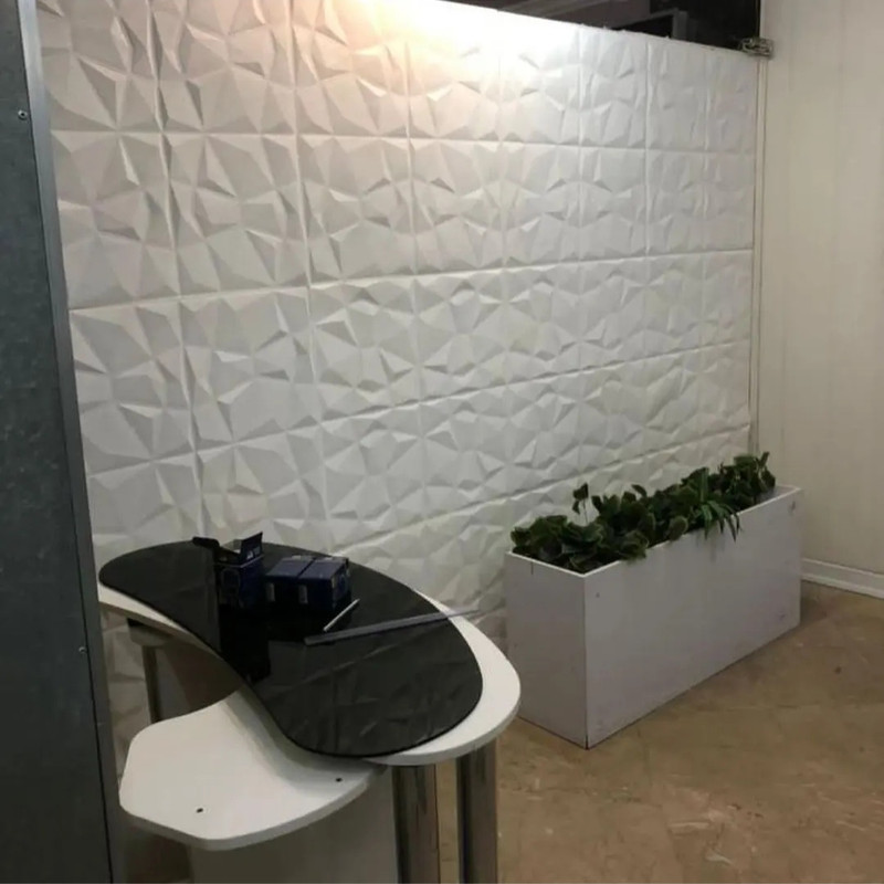 دیوارپوش مدل فومی پشت چسب دار طرح الماس بسته 5 عددی