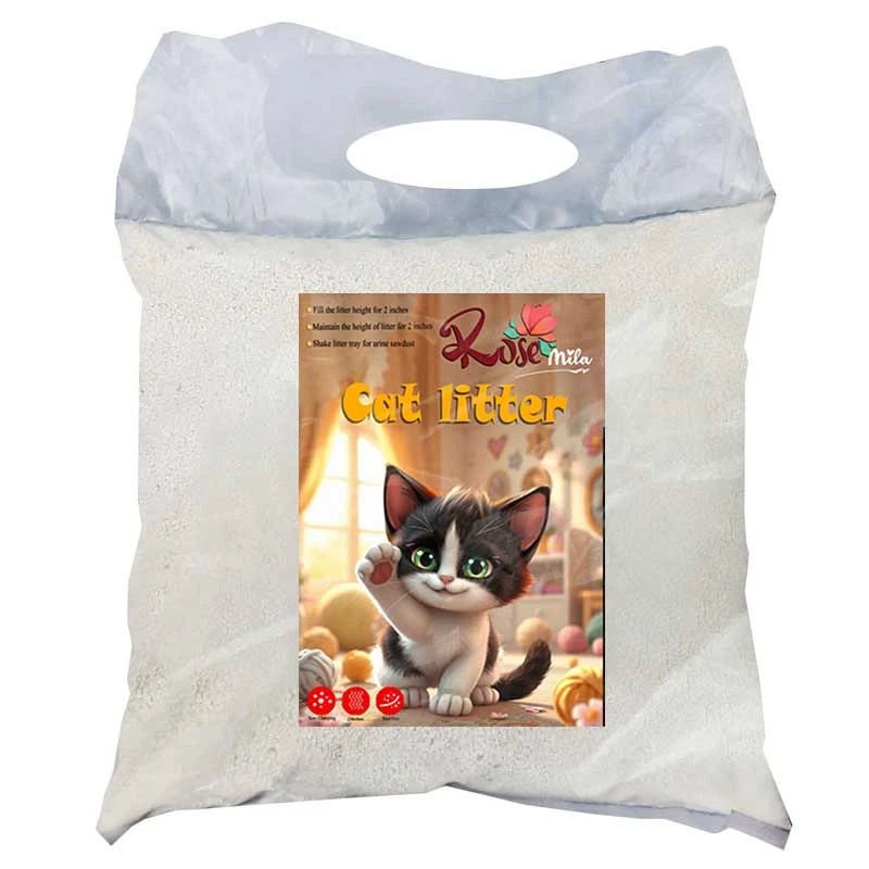 خاک بستر گربه رزمیلا مدل گرانول شده کد R5-02 وزن 2 کیلوگرم