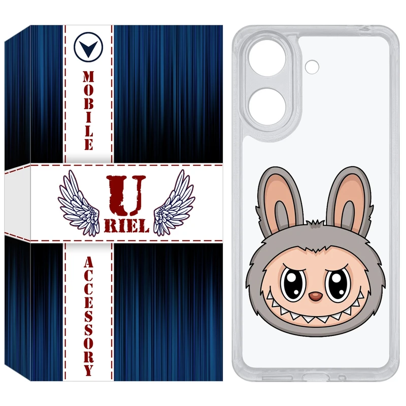 کاور یوریل مدل Clear کد 114 طرح لبوبو مناسب برای گوشی موبایل شیائومی Redmi 13C / Poco C65