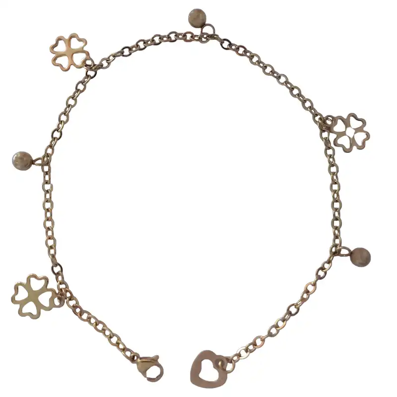 پابند زنانه مدل گل و توپک