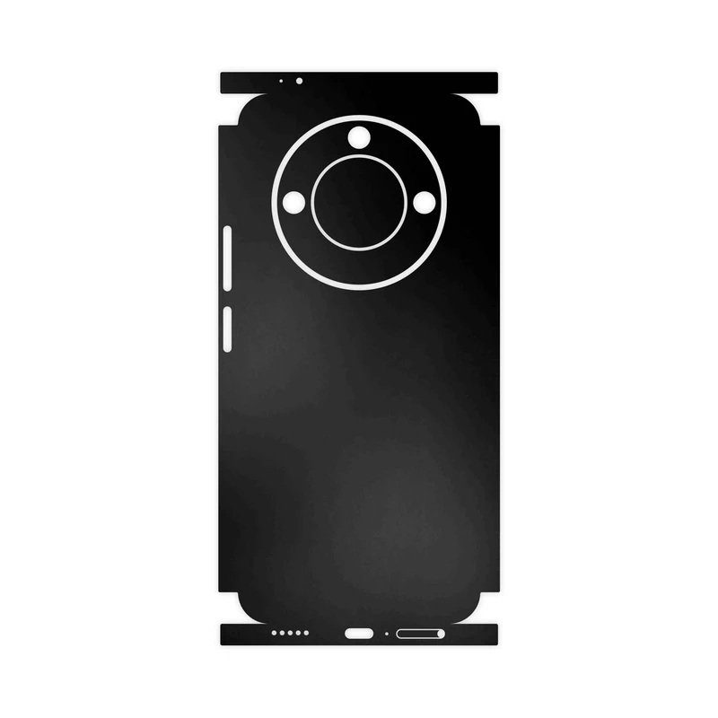 برچسب پوششی ماهوت مدل Matte-Black-FullSkin مناسب برای گوشی موبایل آنر X9c Smart