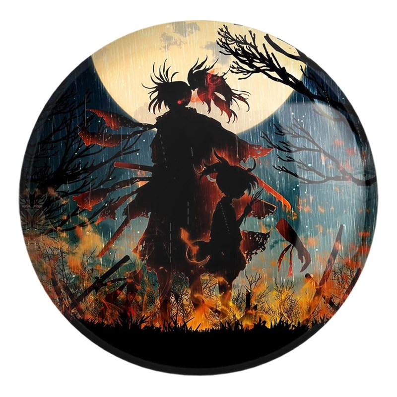 پیکسل خندالو طرح هیاکومارو و دورورو انیمه دورورو Dororo کد 28590 مدل بزرگ