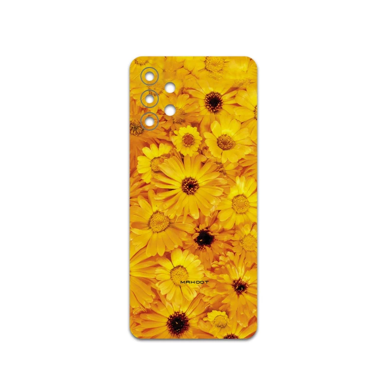 برچسب پوششی ماهوت مدل Yellow-Flower مناسب برای گوشی موبایل سامسونگ Galaxy M32 5G