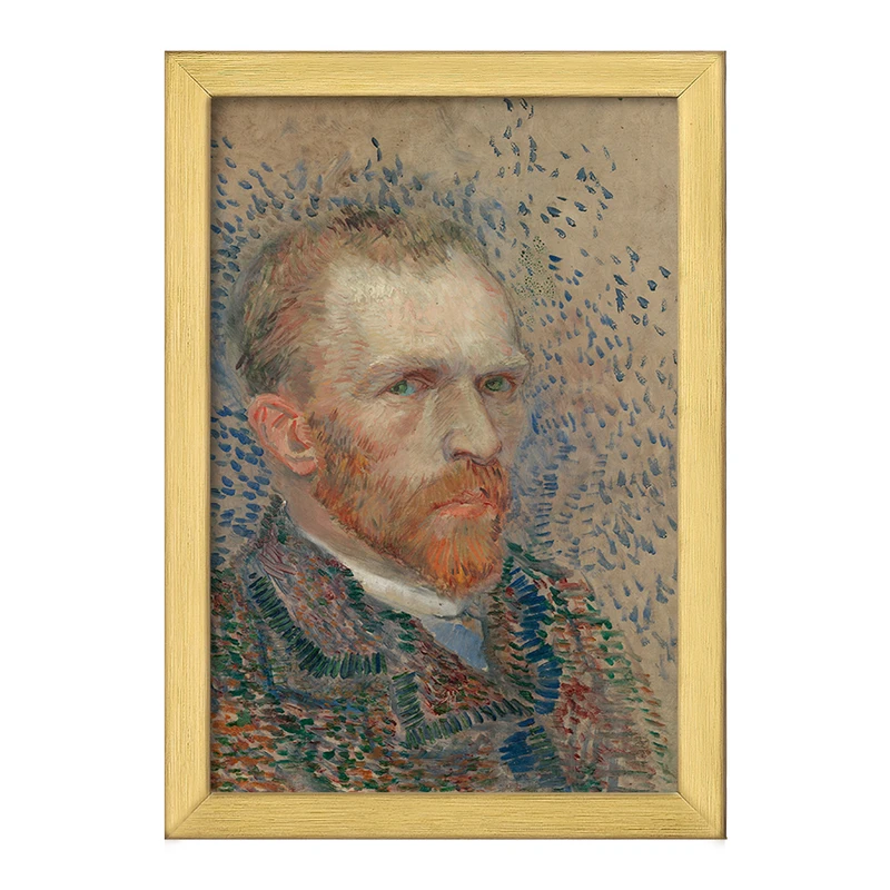 تابلو خندالو طرح سلف پرتره ونسان ونگوگ (Van Gogh) کد 36830