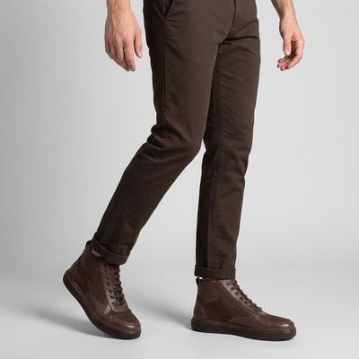نیم بوت مردانه مونو مدل چرم طبیعی کد J5546