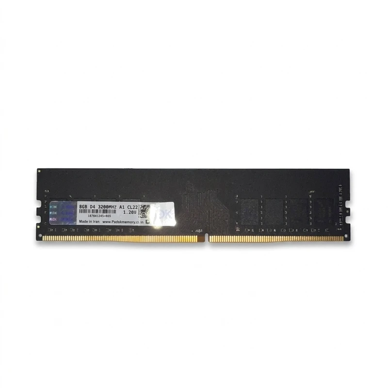 رم دسکتاپ DDR4 8 گیگابایت فدک مدل A1 با فرکانس 3200 مگاهرتز، تایمینگ CL22 و فرم‌فکتور U-DIMM، تک‌کاناله