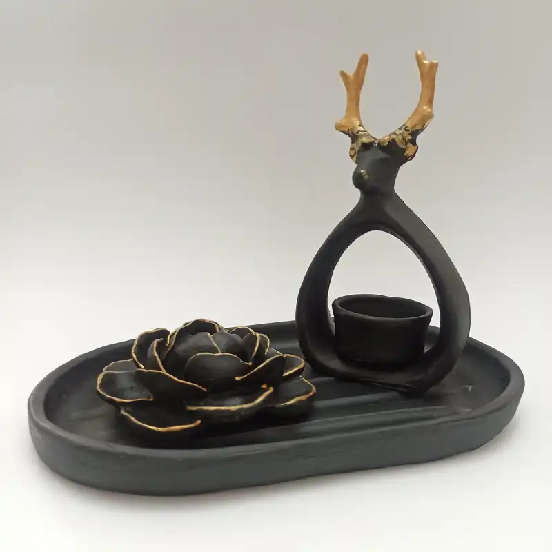 جاعودی طرح گل و جاشمعی مدل وارمر طرح گوزن کد 226