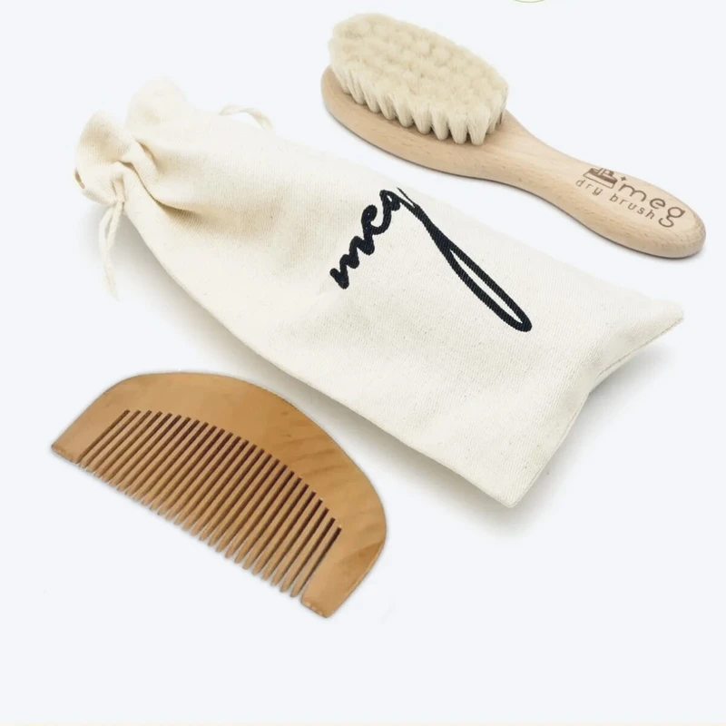 عکس شماره 3 : ست شانه و برس کودک مدل مگ درای نچرال