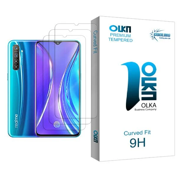 محافظ صفحه نمایش کولینگ مدل Olka Glass MIX003 مناسب برای گوشی موبایل ریلمی XT 730G بسته سه عددی