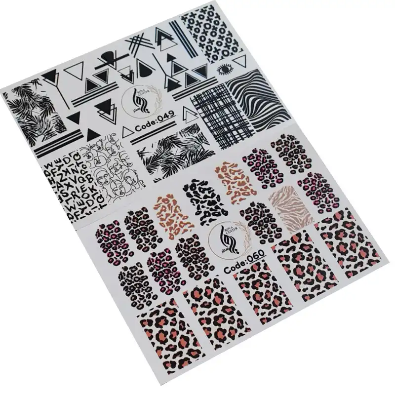 برچسب لنز ناخن رویاسنتر مدل 4960 مجموعه 2 عددی