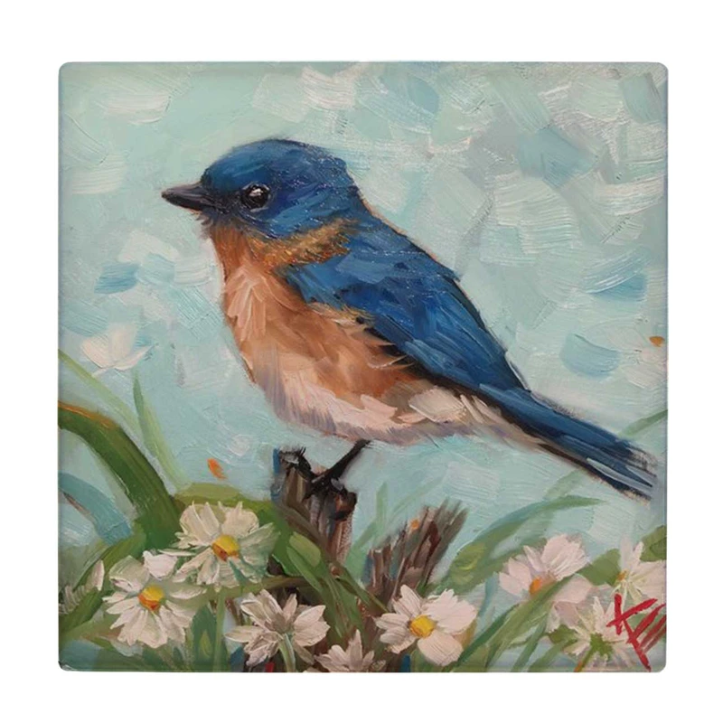 زیر لیوانی طرح پرنده و شاخه های گل کد    3612614_1508