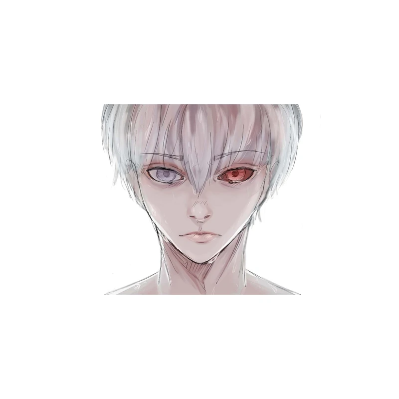 استیکر لپ تاپ و موبایل مدل انیمه طرح توکیو غول کن کانکی Tokyo Ghoul Ken Kaneki کد 2493
