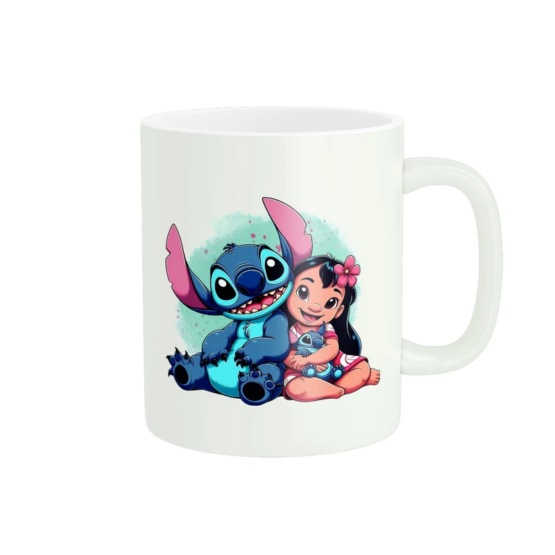 ماگ پادآفرین مدل کارتون استیچ و لیلو Stitch کد PM3798