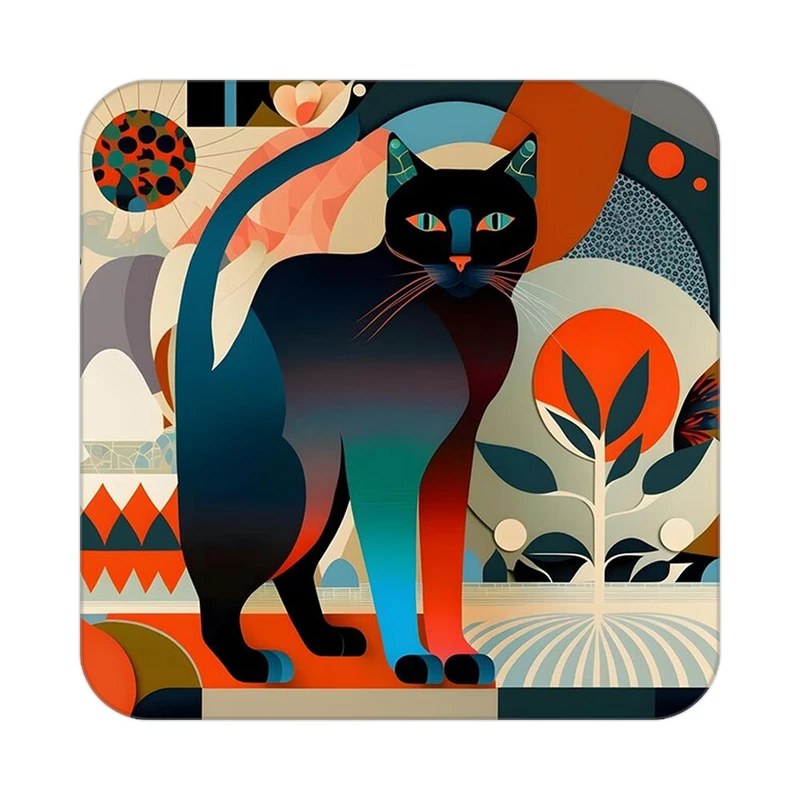 زیر لیوانی کاکتی طرح حیوانات رنگی مدل mp26545