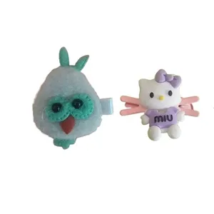 سنجاق مو دخترانه مدل کیتی و خرگوش بسته 2 عددی