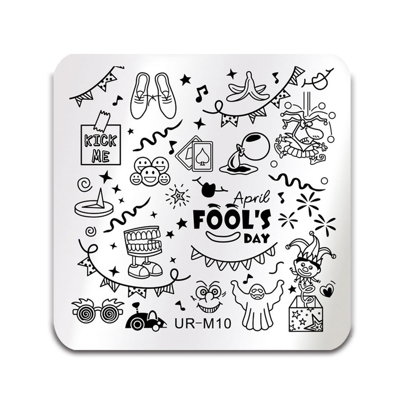شابلون طراحی ناخن مدل UR M10