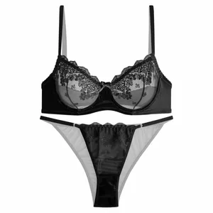 ست شورت و سوتین زنانه نوشه پوش کد 85012 رنگ مشکی