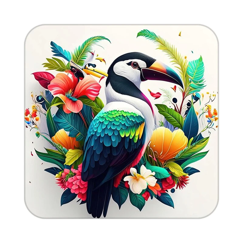 زیر لیوانی کاکتی طرح حیوانات رنگی مدل mp25491