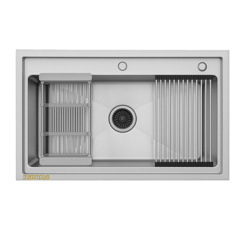 سینک ظرفشویی استیل توکار یک لگنه زرتوس مدل ZS8052