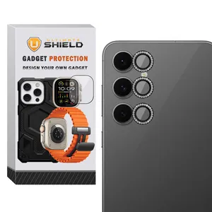 محافظ لنز دوربین فلزی آلتیمیت شیلد مدل Ring Diamond UL مناسب برای گوشی موبایل سامسونگ Galaxy S25 FE