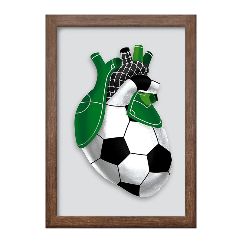 تابلو خندالو طرح قلب فوتبالی کد F4818