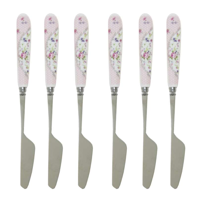 کارد صبحانه خوری طرح African Flower بسته 6 عددی