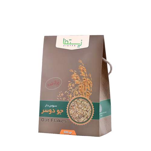 جو دو سر سبوس دار پرک زيستفا - 600 گرم