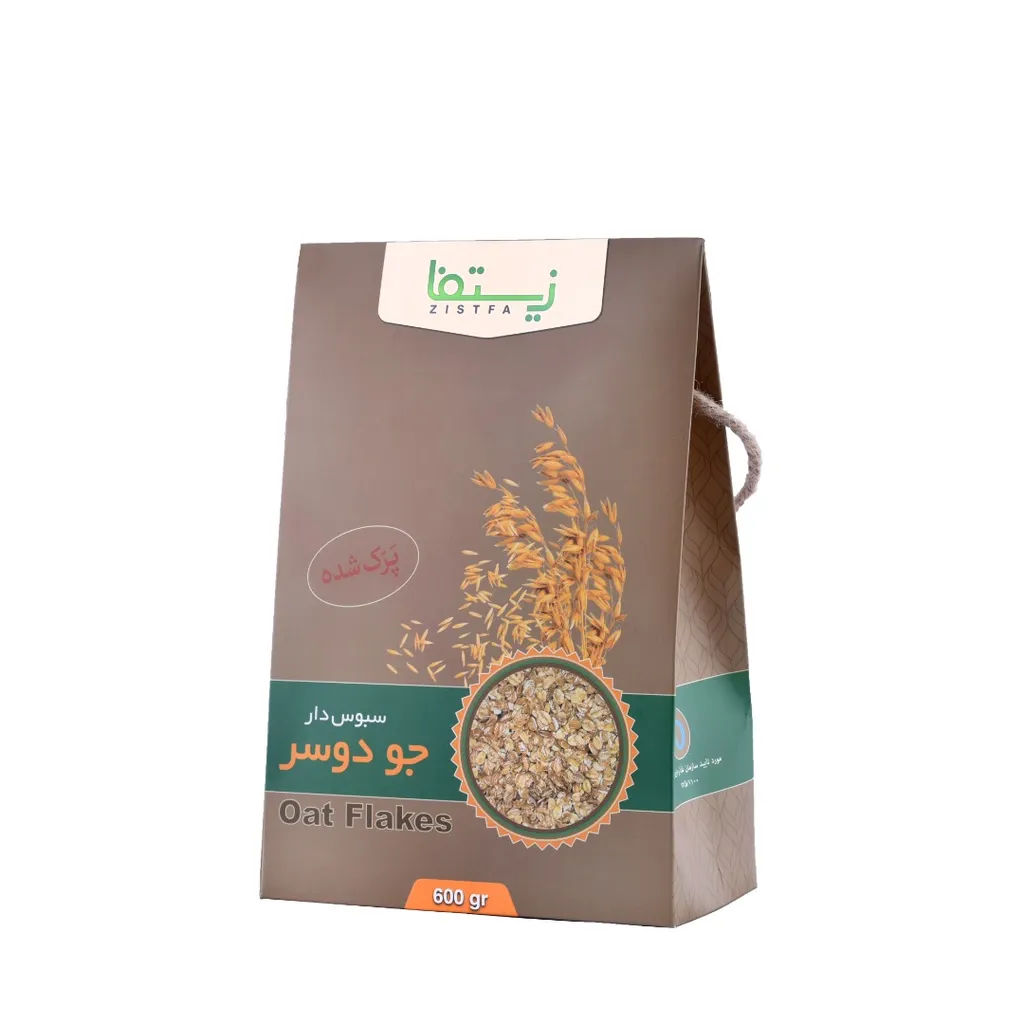 جو دو سر سبوس دار پرک زيستفا - 600 گرم