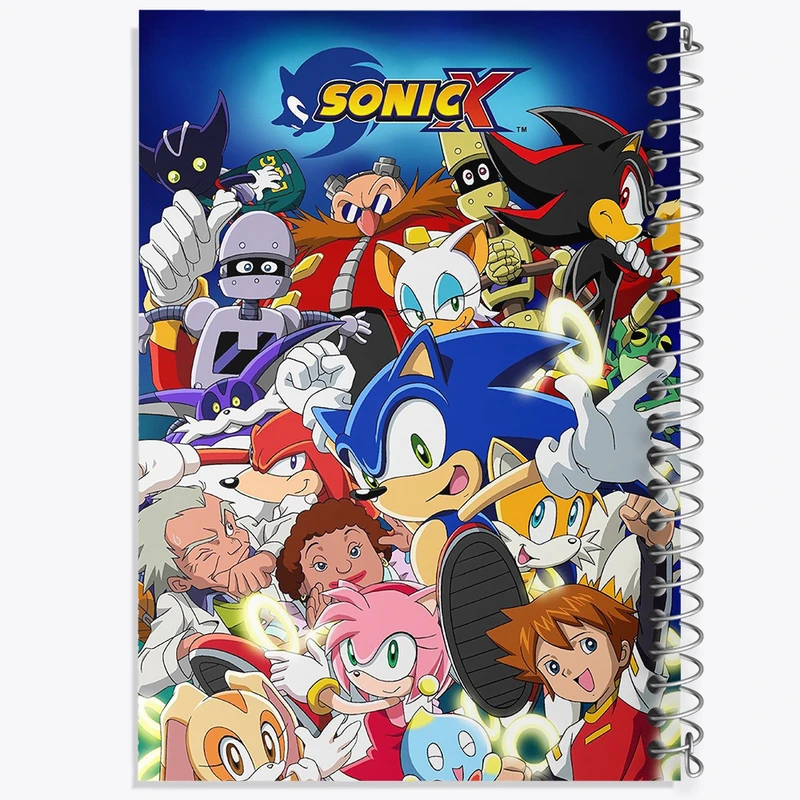 دفتر شطرنجی 50 برگ خندالو طرح سونیک (Sonic) کد N4276