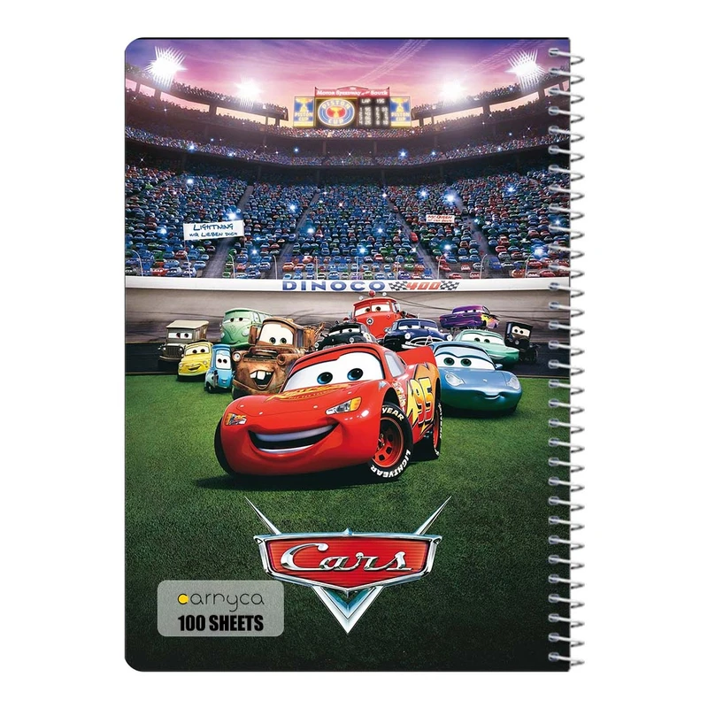 دفتر مشق 100 برگ سیمی کارنیکا طرح ماشین ها Cars کد 71228