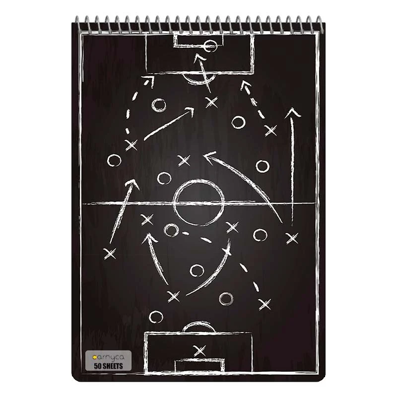 دفتر نقاشی 50 برگ سیمی کارنیکا طرح عاشق فوتبال Football Lover کد 81923