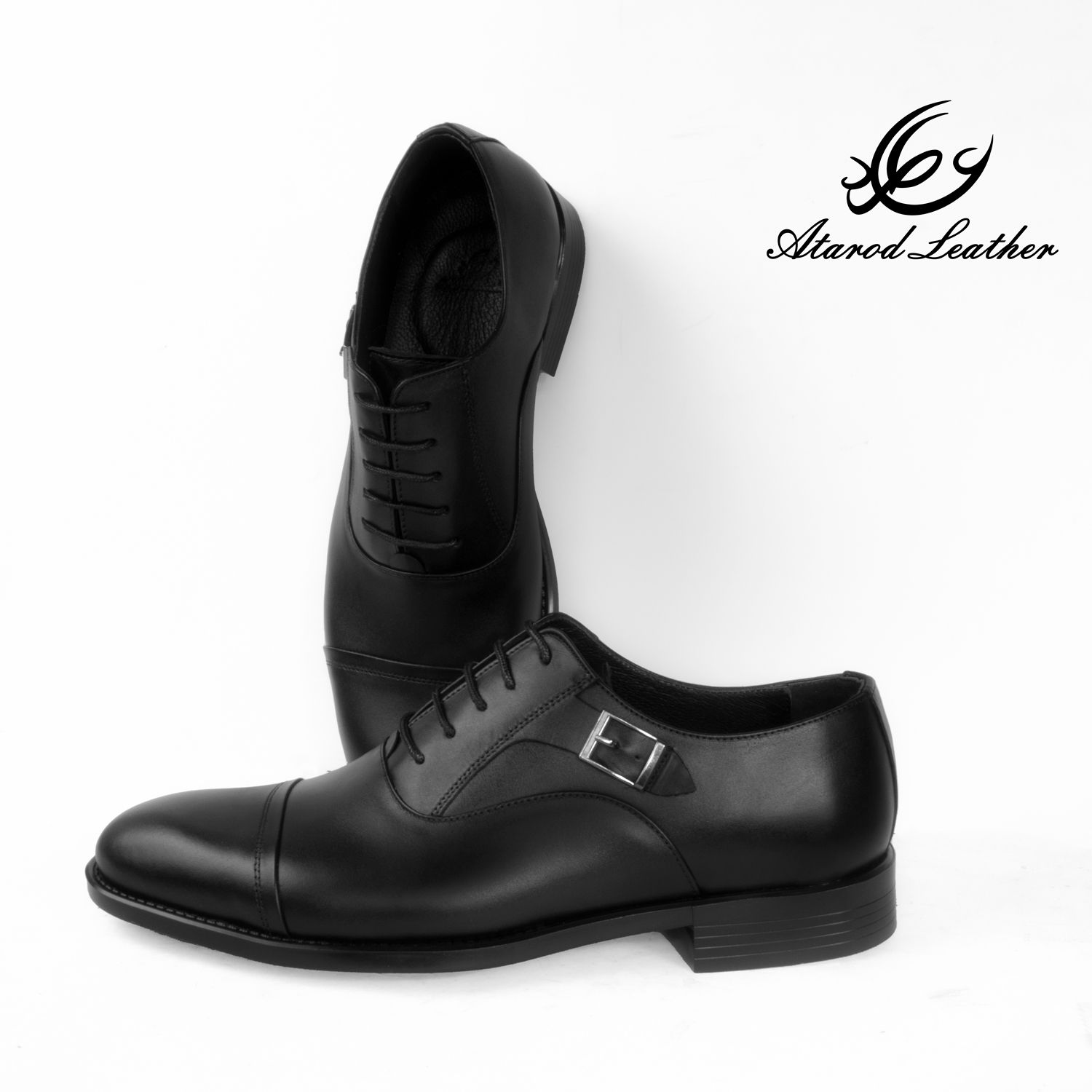 کفش مردانه چرم عطارد مدل چرم طبیعی کد SH76 -  - 5