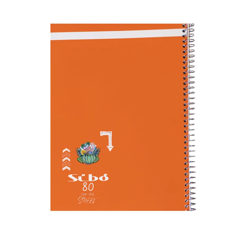 دفتر مشق 80 برگ سیبو مدل رنگی طرح فلامینگو کد s3-61