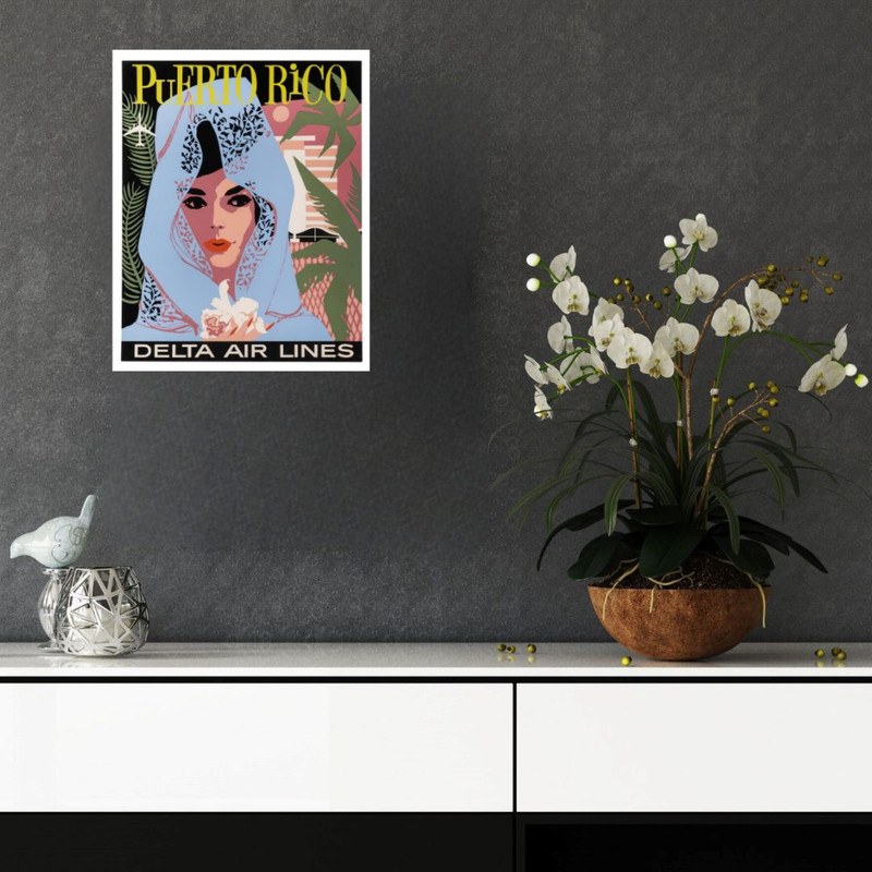 پوستر مدل  نقاشی پرتره زن 