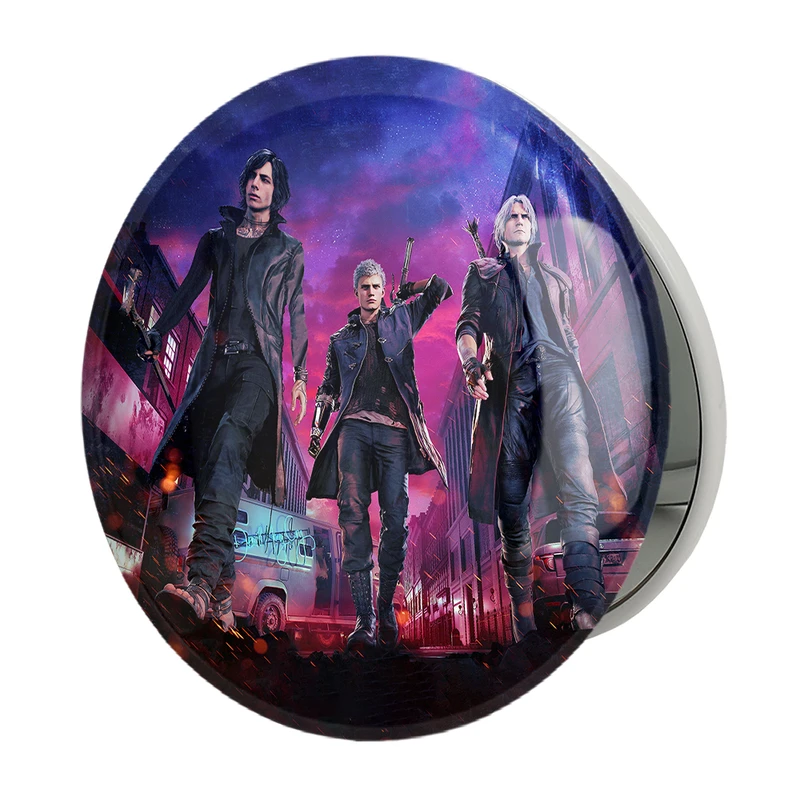 آینه جیبی خندالو طرح بازی دویل می کرای Devil May Cry مدل تاشو کد 30209