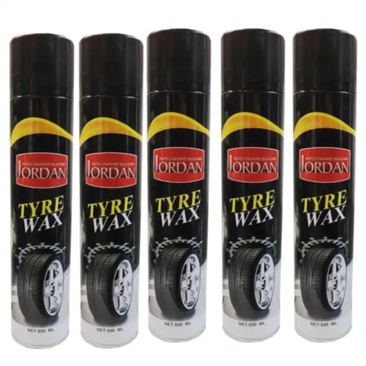 اسپری تمیز کننده لاستیک خودرو جردن کد j5 حجم 650 میلی لیتر بسته 5 عددی