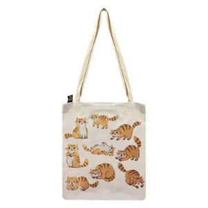 کیف رودوشی زنانه سیی مدل کیسه خرید گربه پیشی کد 1213.9