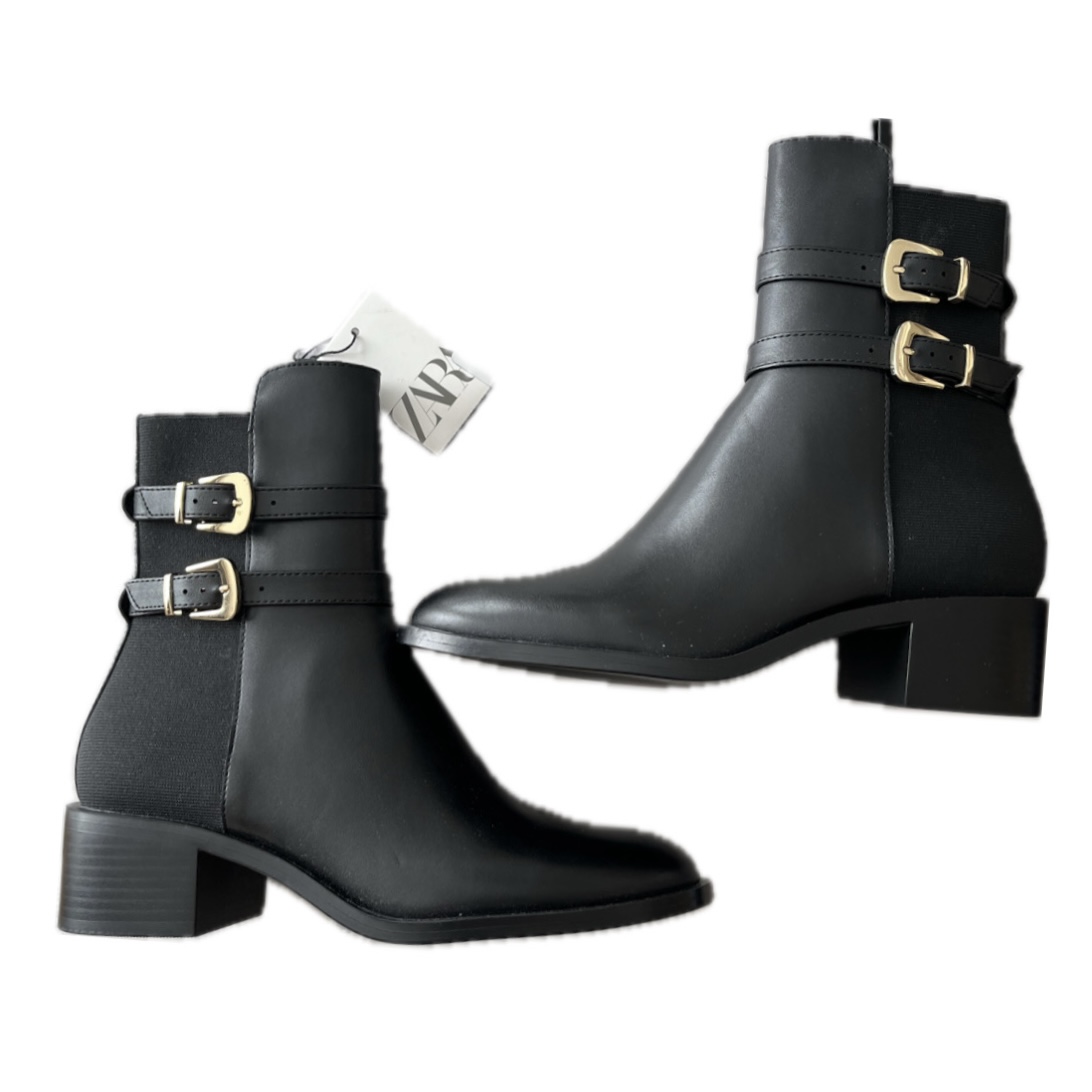 STRAPPY ANKLE BOOTS WITH BUCKLE