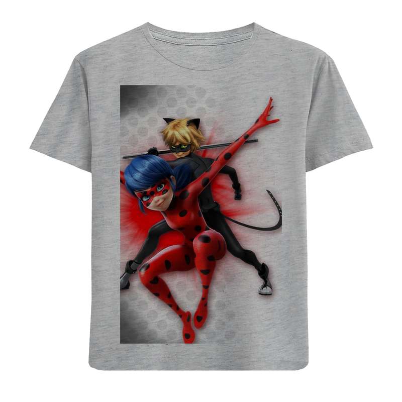 تی شرت آستین کوتاه دخترانه مدل دو دختر F675