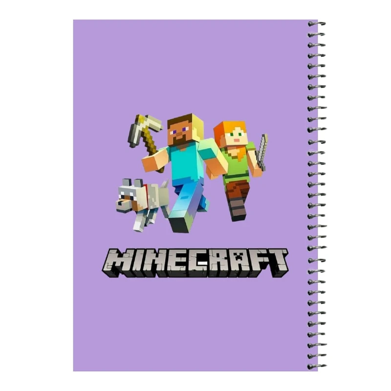 دفتر مشق 80 برگ اس جی مدل ماینکرفت کد۴   