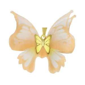 آویز گردنبند طلا 18 عیار زنانه مدل پروانه