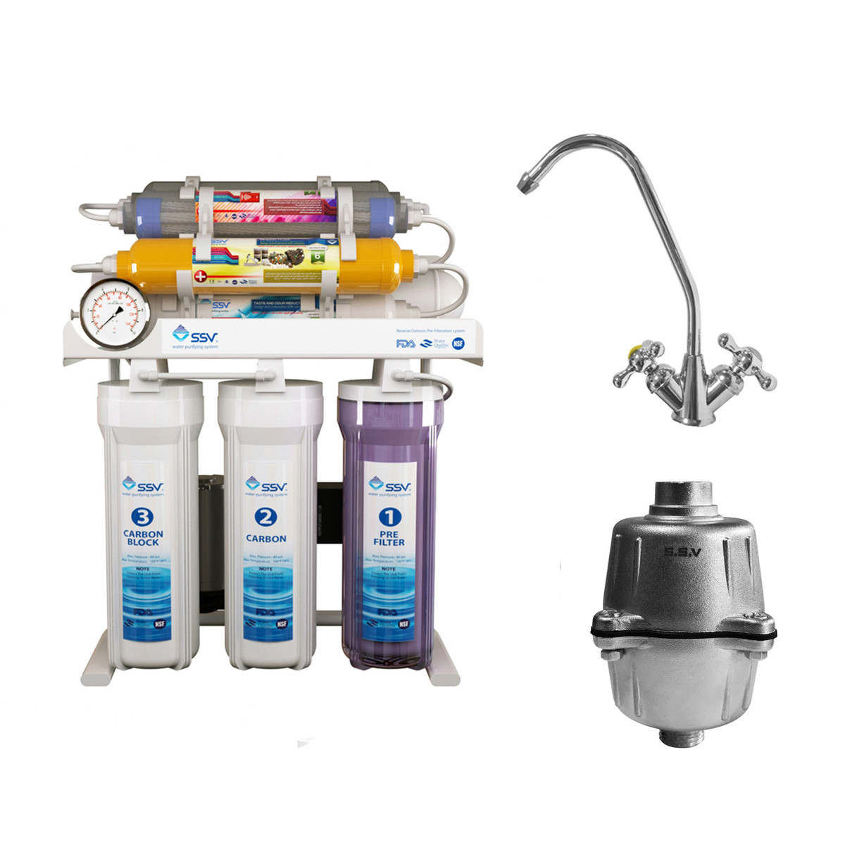 دستگاه تصفیه کننده آب اس اس وی مدل MaxTec 2W X1000 به همراه شیر تصفیه آب و فیلتر دوش حمام دستگاه تصفیه کننده آب اس اس وی مدل MaxTec 2W X1000 به همراه شیر تصفیه آب و فیلتر دوش حمام