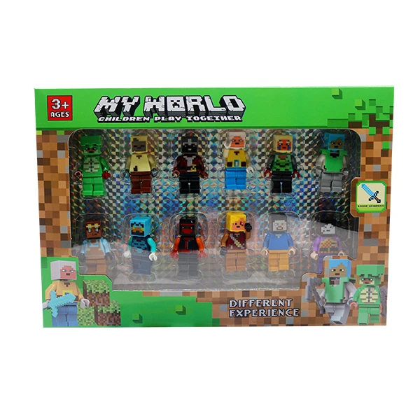 فیگور مدل ماین کرافت مجموعه 12 عددی