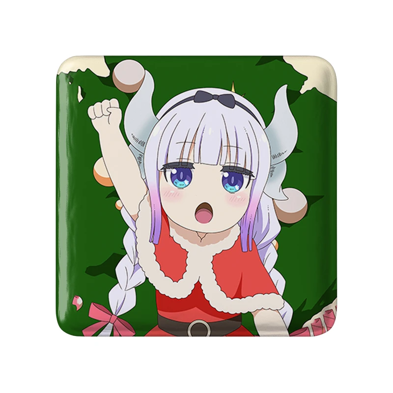 مگنت خندالو طرح سایکاوا انیمه اژدهای خدمتکار کوبایاشی مدل مربعی کد 36307