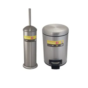 ست سطل زباله و فرچه کنتراست مدل LT-3Liter 