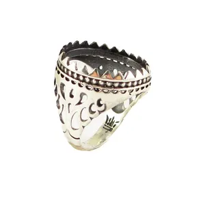 رکاب انگشتر نقره مردانه پارلا گوهر کد 3909