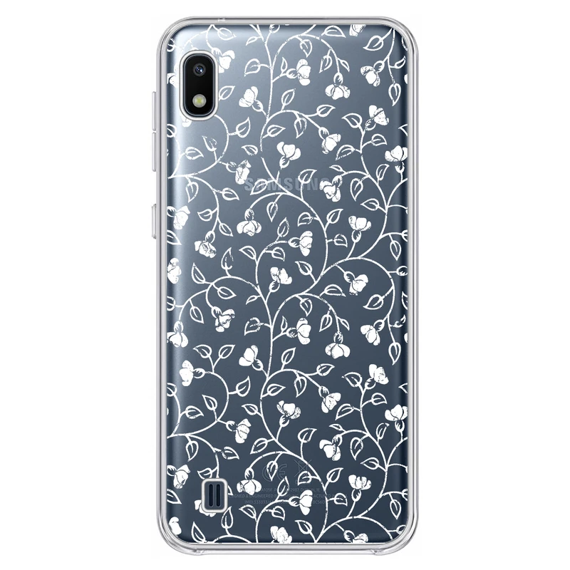 کاور مگافون طرح گل مدل C42-W مناسب برای گوشی موبایل سامسونگ Galaxy A10