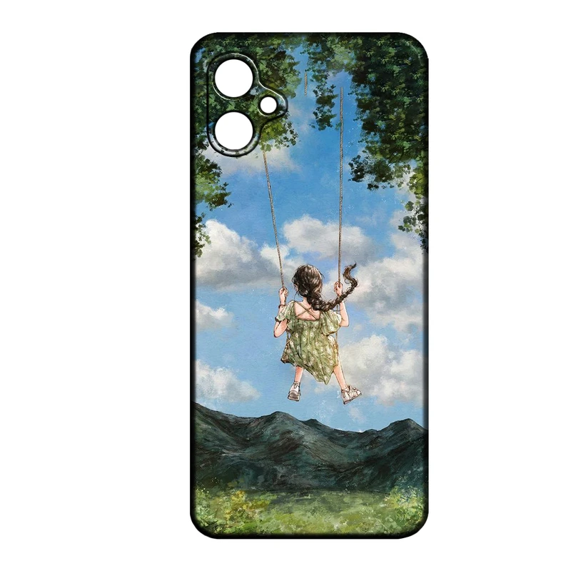 کاور طرح دخترانه کد 153 مناسب برای گوشی موبایل سامسونگ Galaxy A04