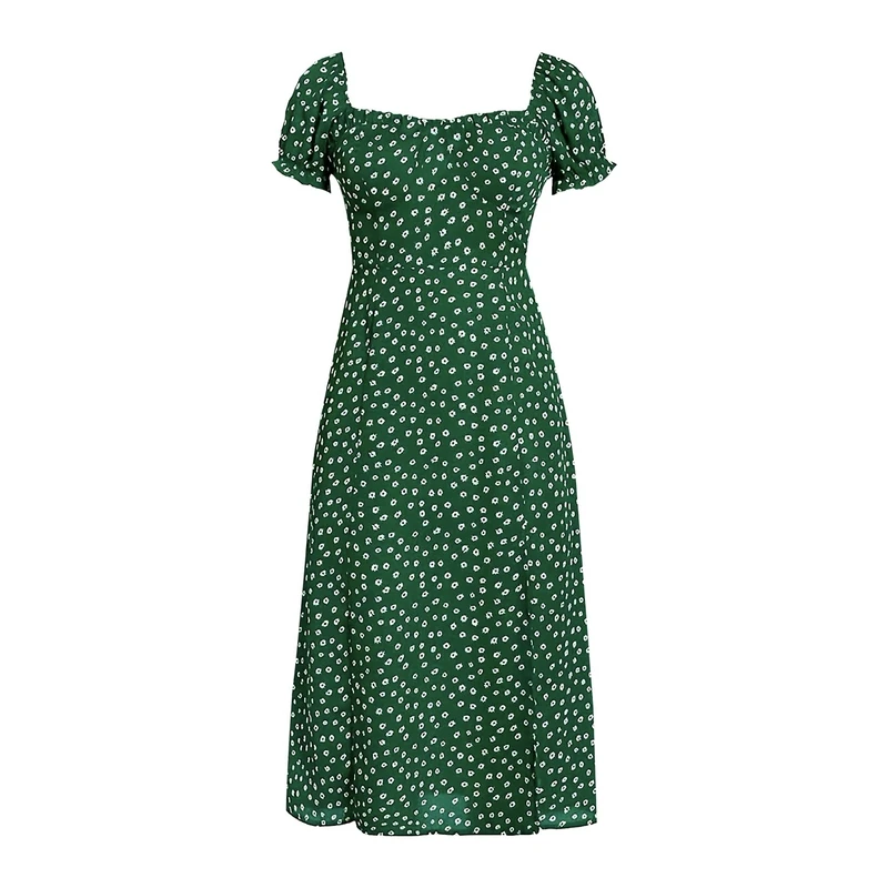 پیراهن یقه قایقی زنانه مدل شکوفه Sh-6